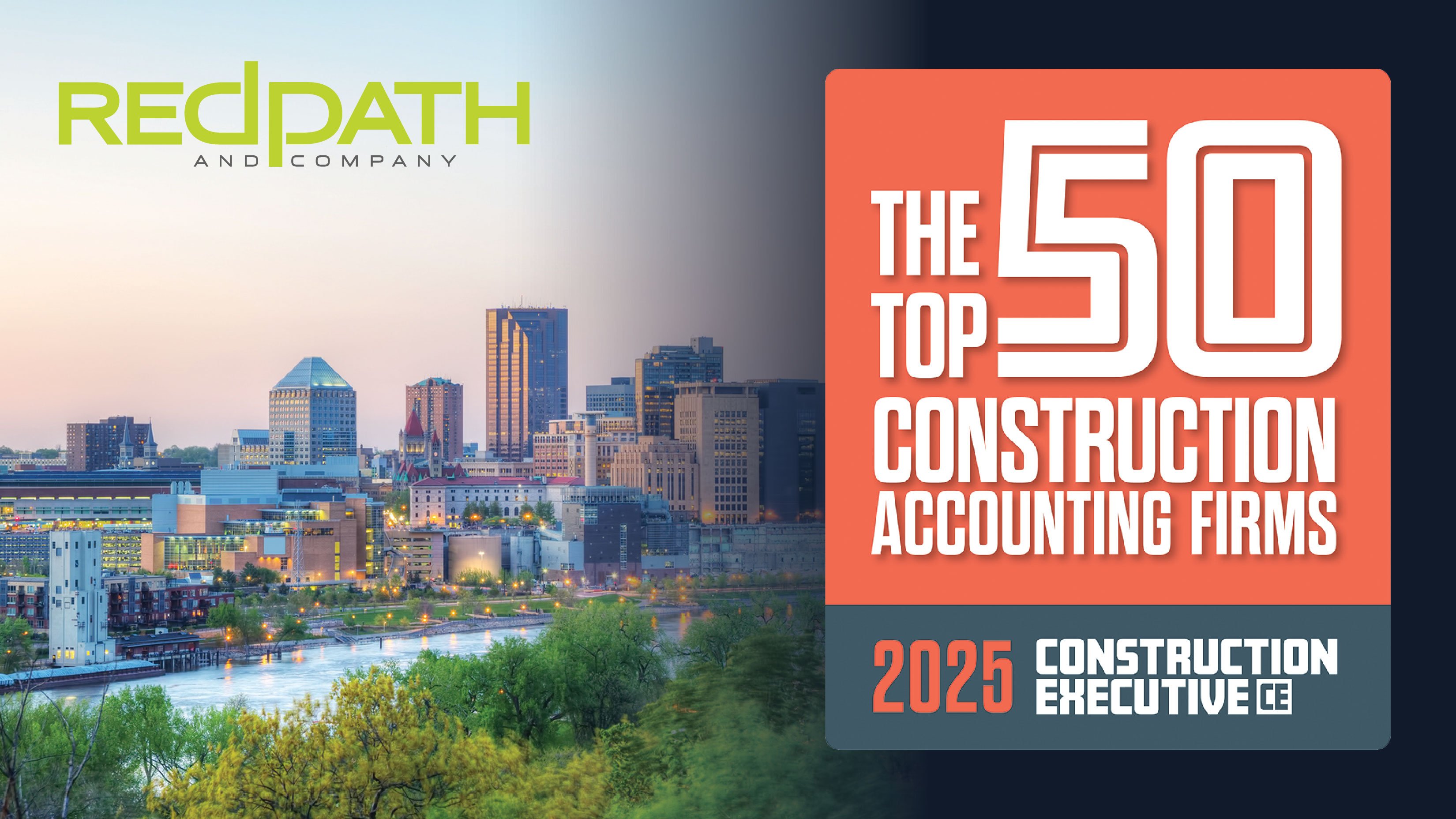 Redpath Named to Construction Executive’s Top 50 Construction Accounting Firms™ for 2025