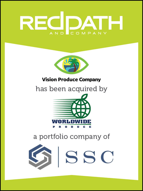 Vision Produce acquired by Worldwide Produce, and Sole Source Capital Company Vision Produce acquired by Worldwide Produce, and Sole Source Capital Company