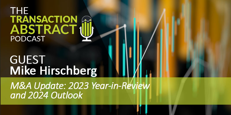 M&A Market Update: 2023 Year-in-Review and 2024 Outlook