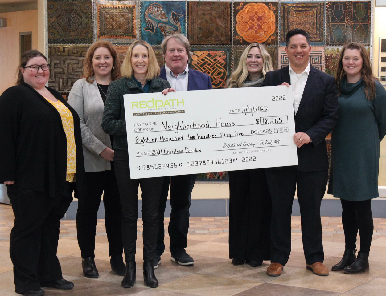 Redpath and Company Donates to Neighborhood House